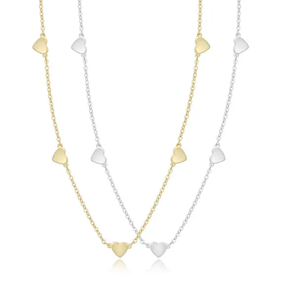 Floating Hearts Necklace