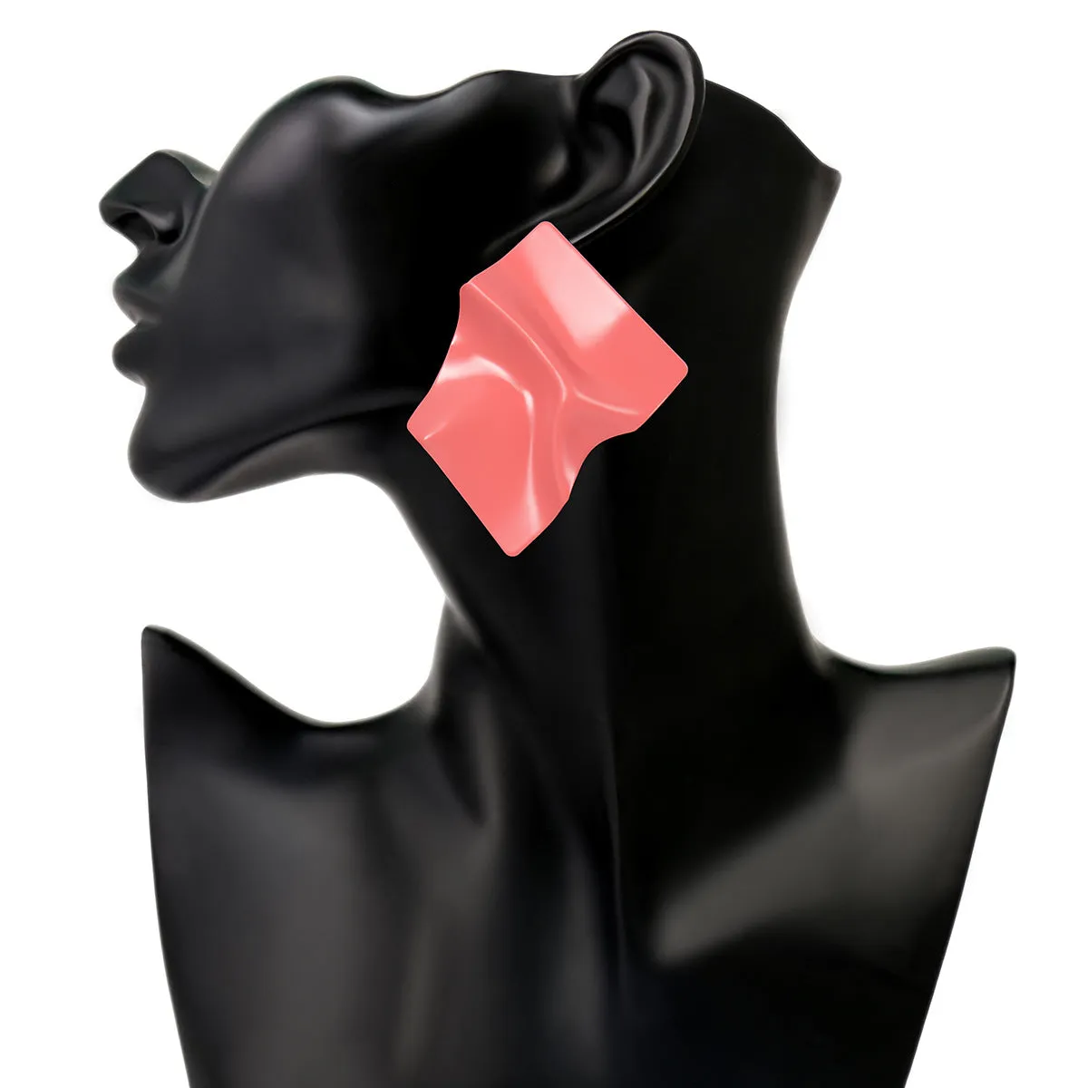 Geometric Color Painted Earrings - Vienna Verve Collection