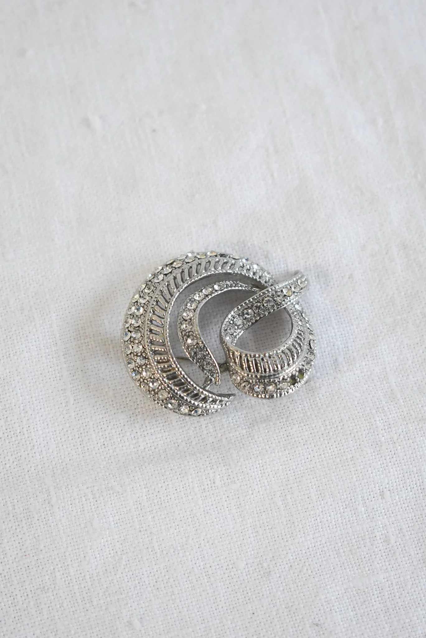 Glitz   glam circular brooch