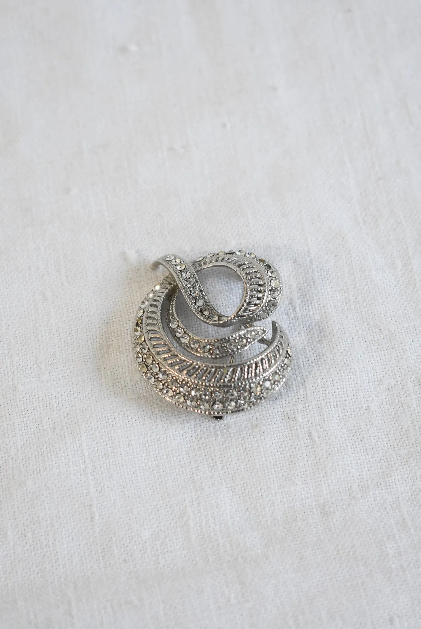 Glitz   glam circular brooch