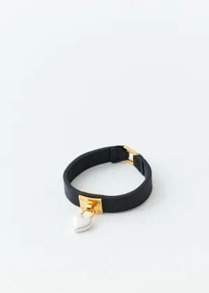 Heart Padlock Leather Bracelet