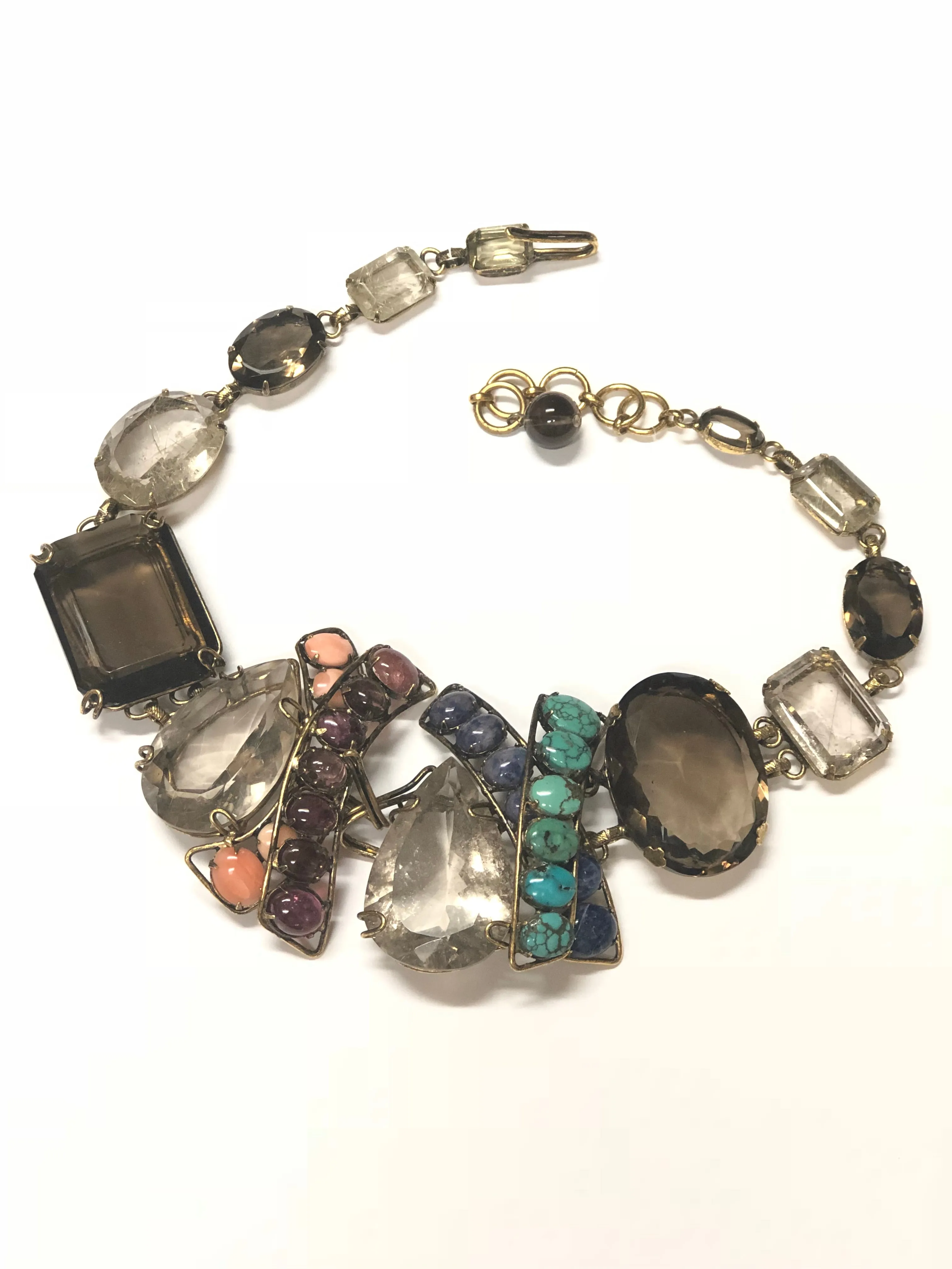 IRADJ MOINI Smoky Quartz/Gemstones Multi-Way Necklace
