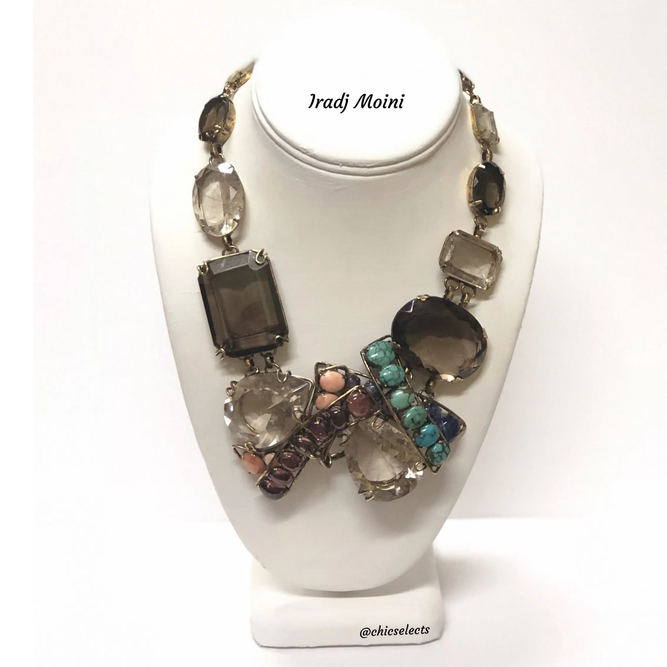 IRADJ MOINI Smoky Quartz/Gemstones Multi-Way Necklace