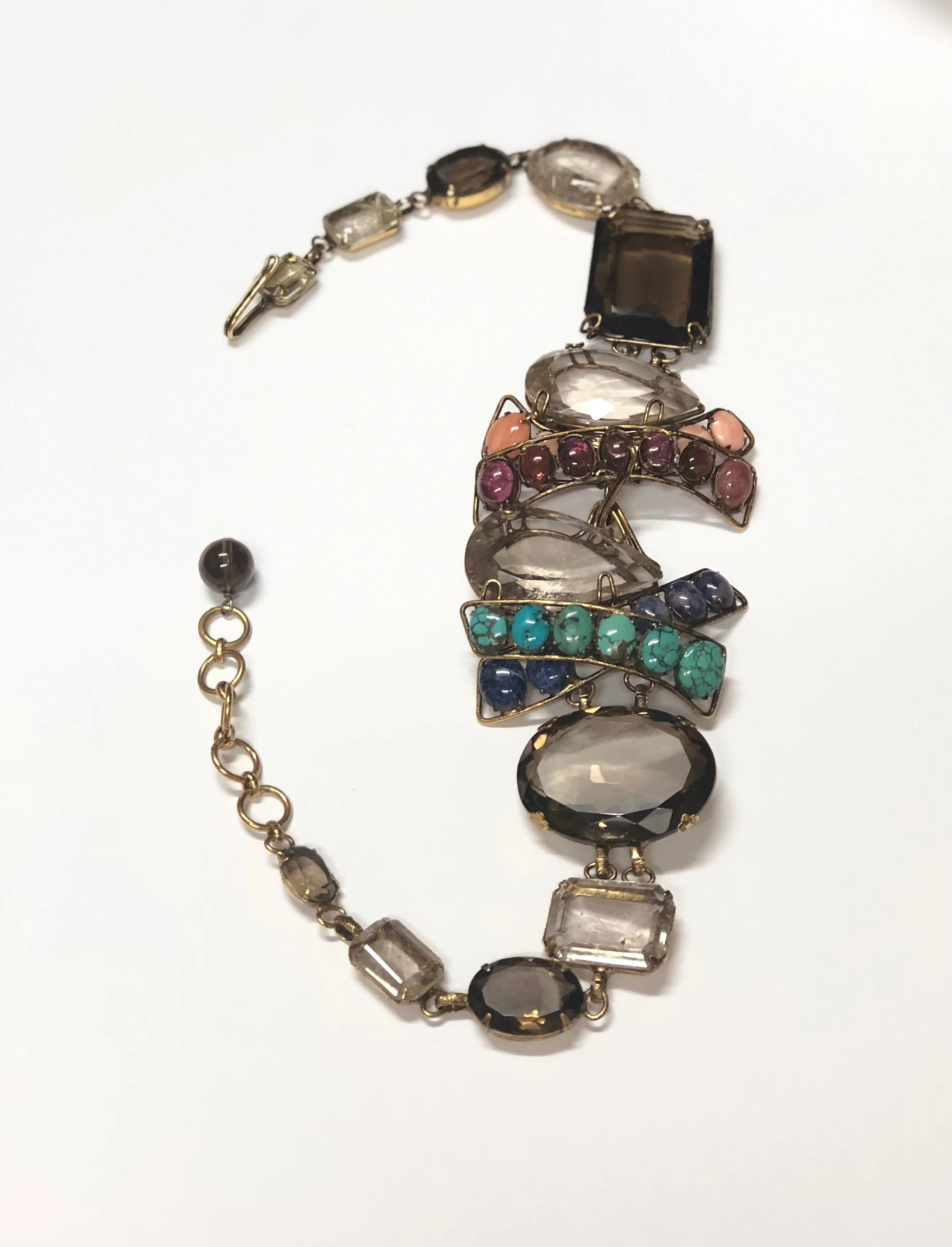 IRADJ MOINI Smoky Quartz/Gemstones Multi-Way Necklace