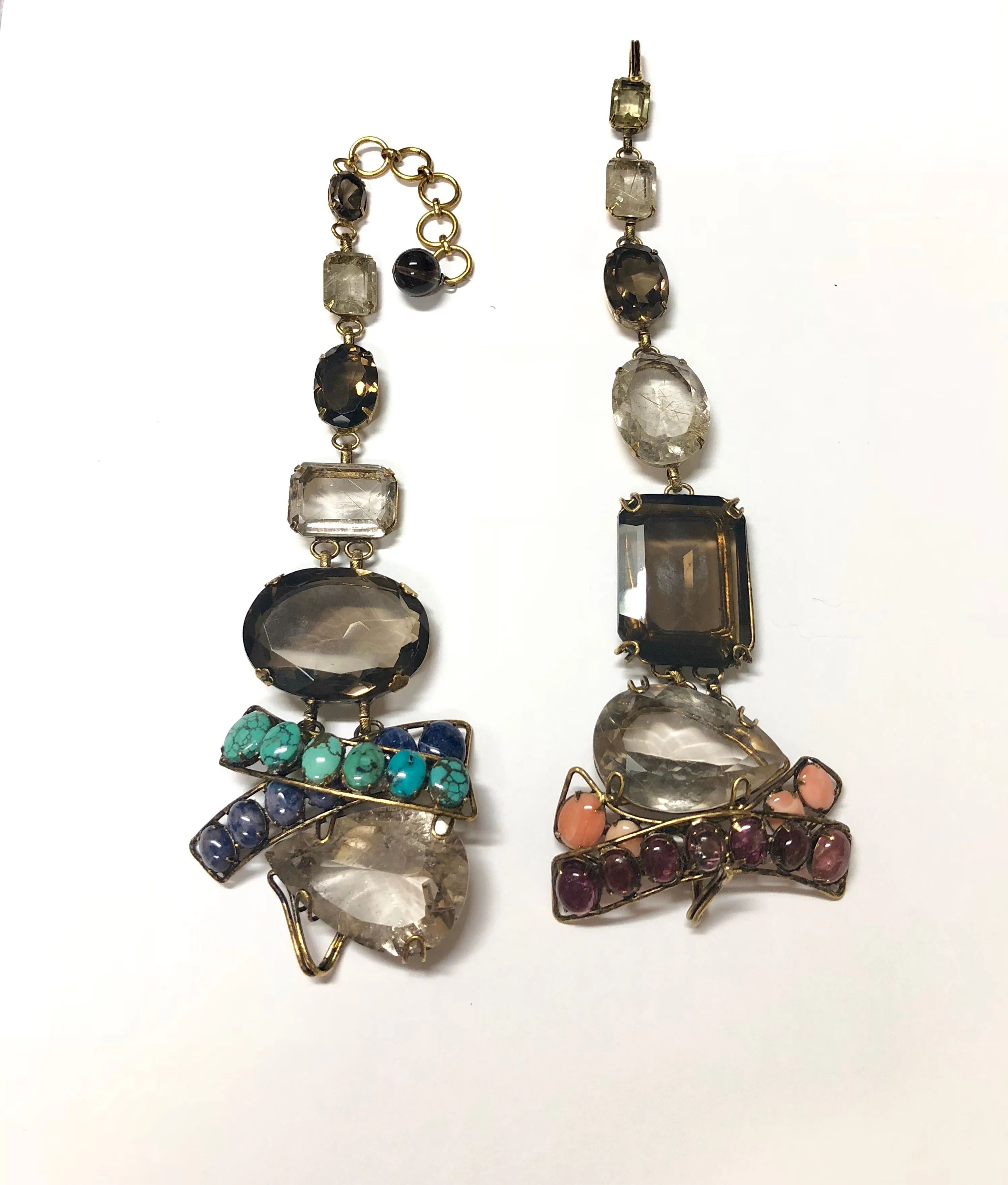 IRADJ MOINI Smoky Quartz/Gemstones Multi-Way Necklace