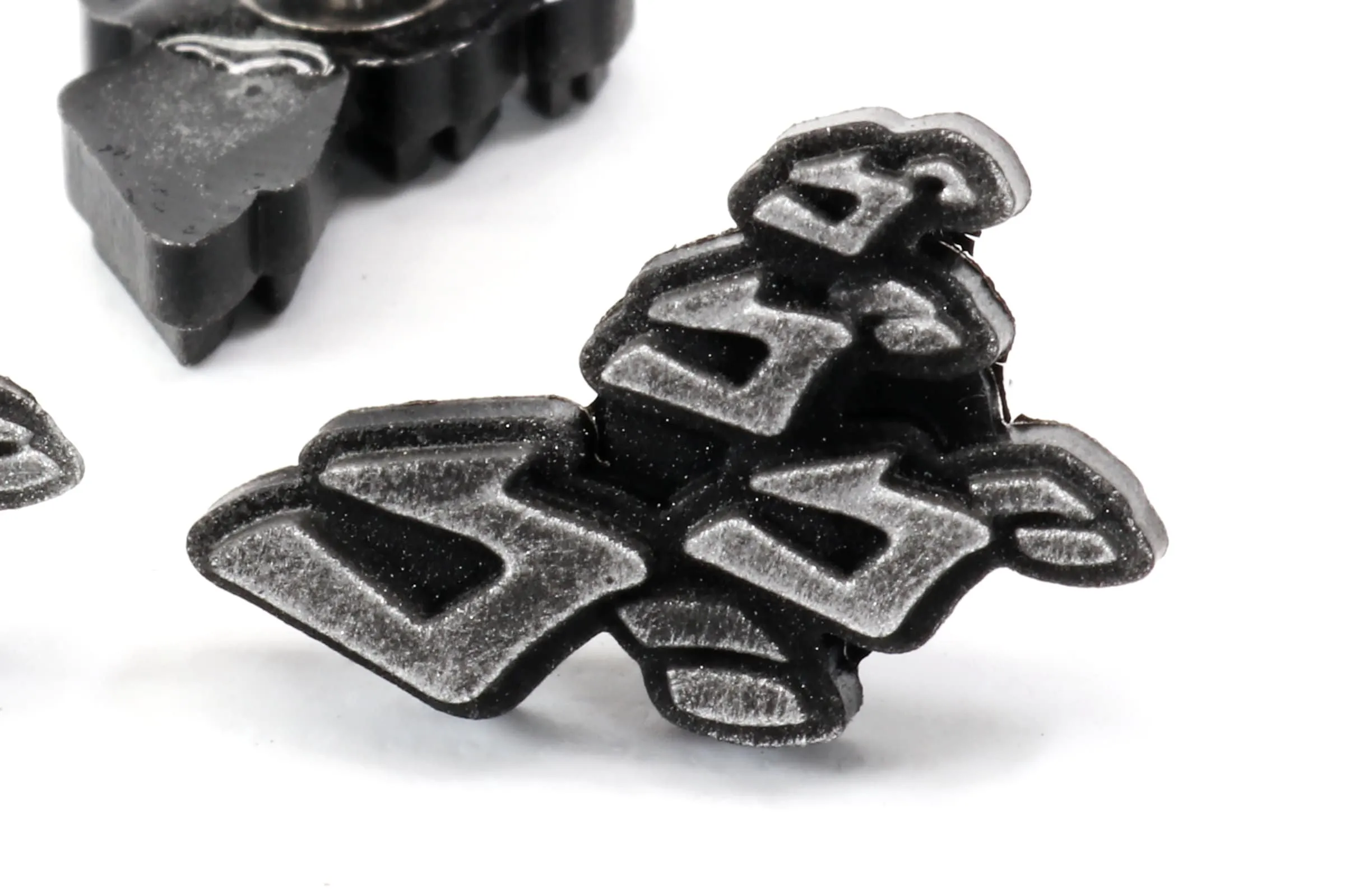 Menace Symbol Stainless Steel Studded Earrings Pair - Bizarre Adventure