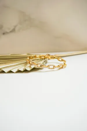 Pave Chain Link Bracelet