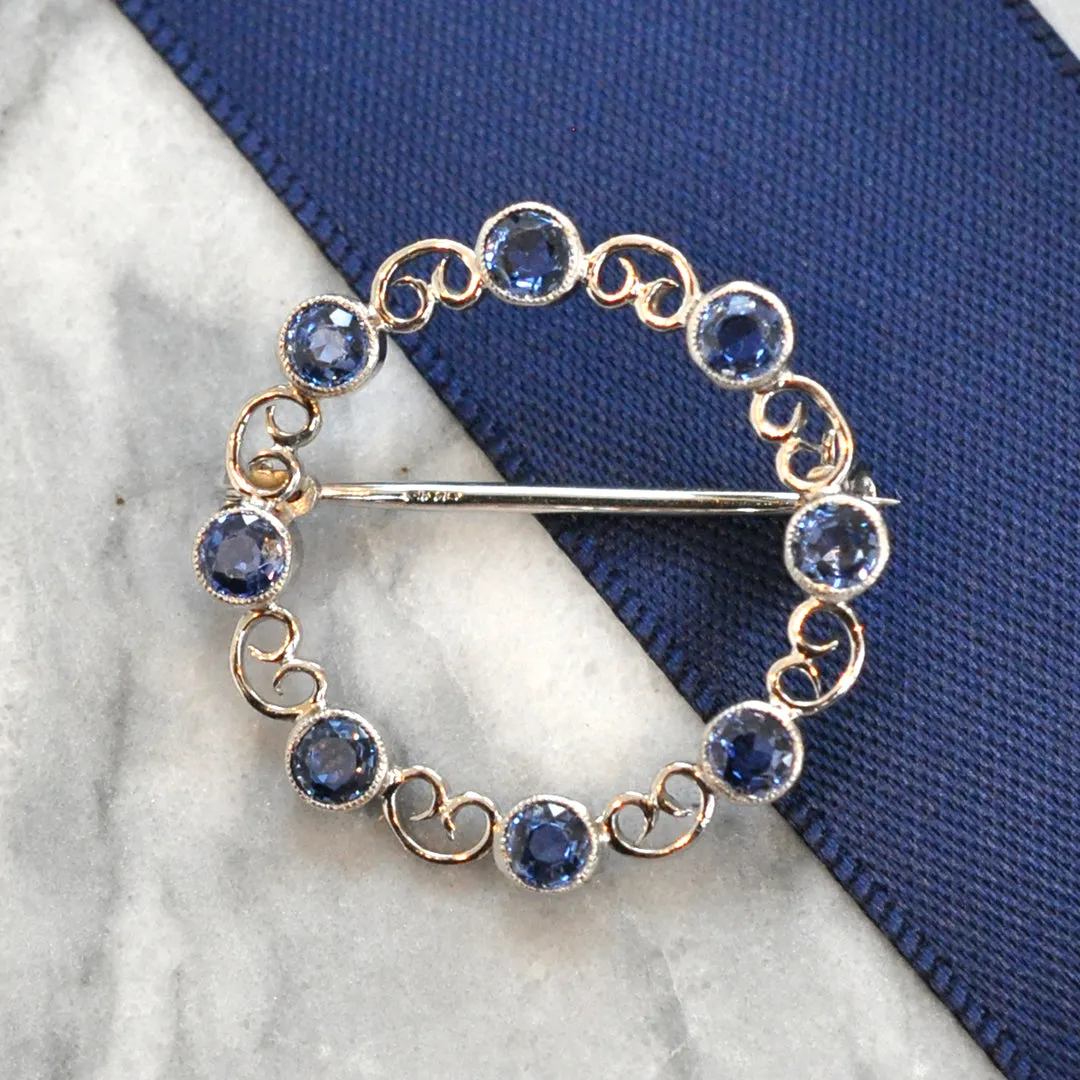 Sapphire Brooch