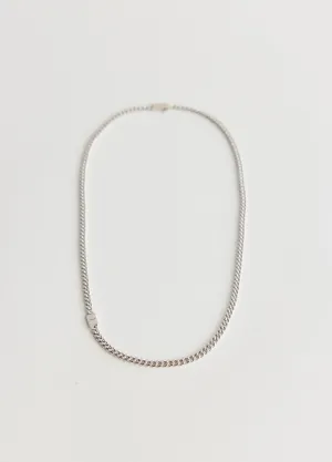 Side Pendant Curb Chain Necklace