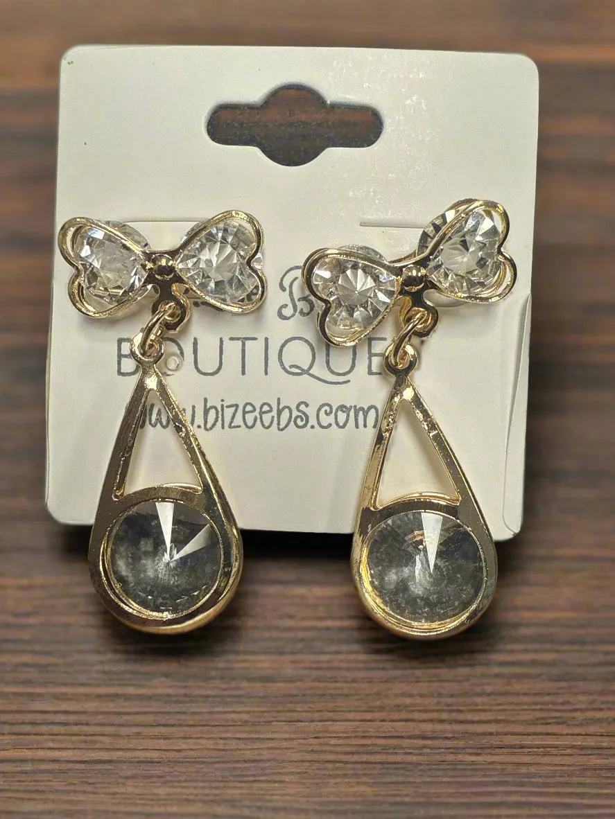 Sparkly Teardrop Earrings