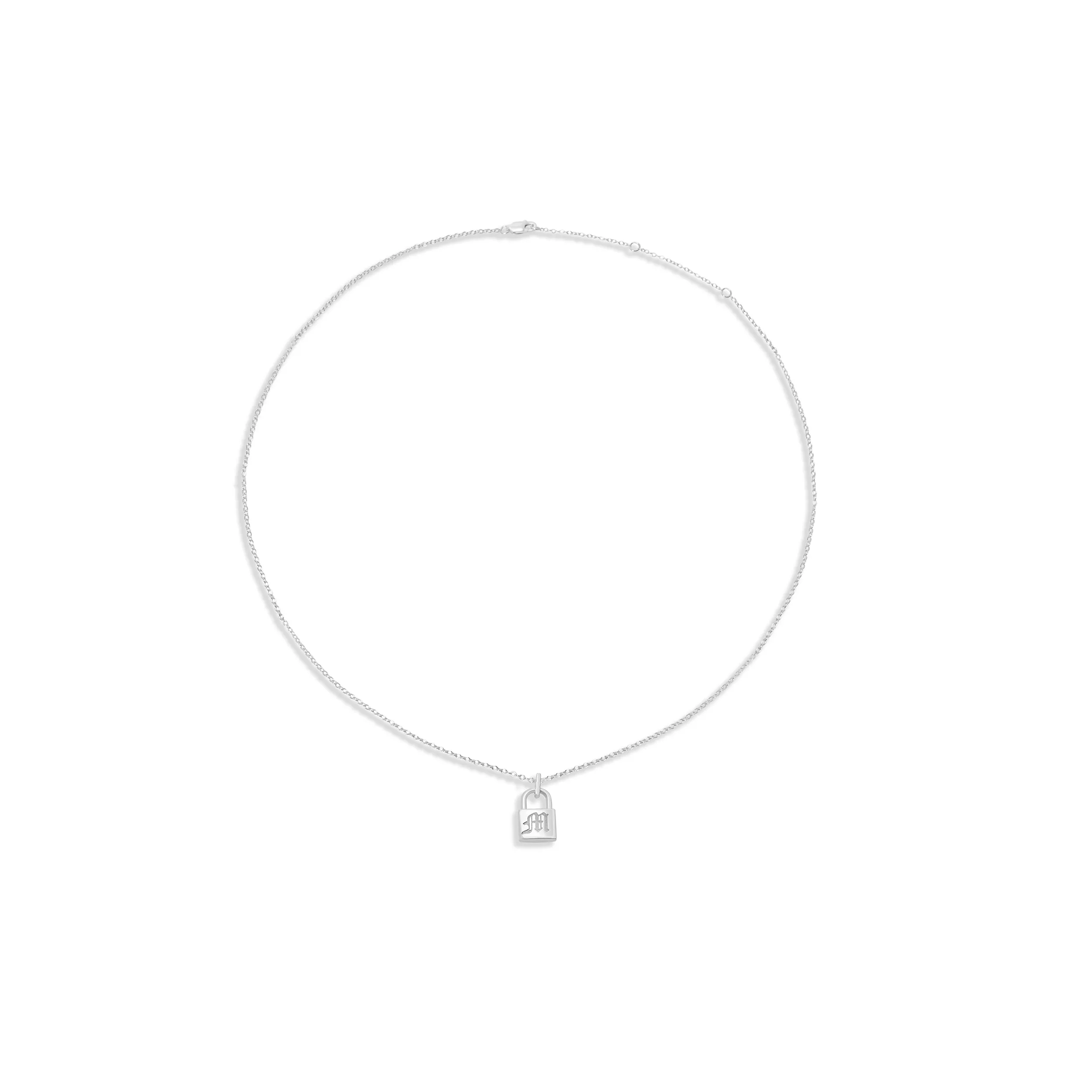 THE OLD ENGLISH ENGRAVED LOCK NECKLACE